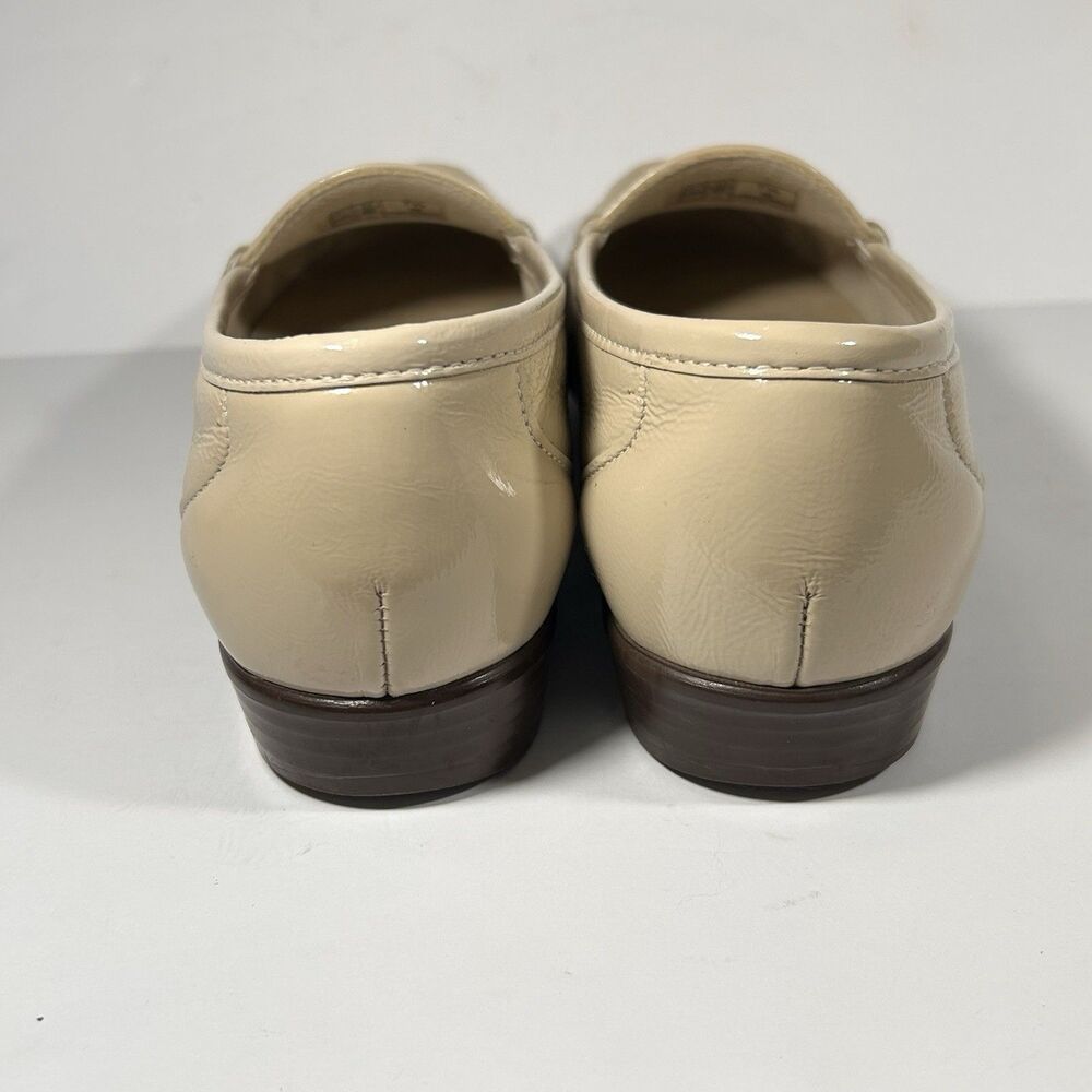 SAS Horse Bit Loafers Womens 7.5M Tripad Metro Comfort Slip On Leather Beige USA - Picture 5 of 12